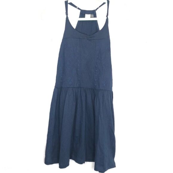 Roxy LaPointe Beaches Embroidered Tank Dress Blue Size XS - Picture 3 of 14